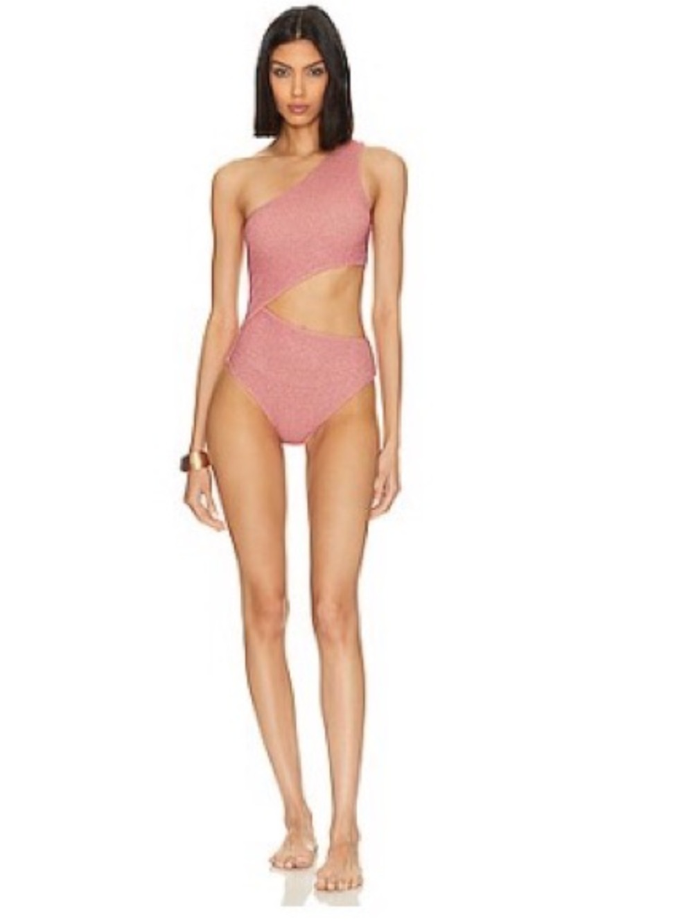 Beach Riot One-Piece - shimmery pink - women’s large